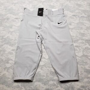 Nike Softball Pant Women's 3/4 Leg Medium Gray Team Engineered Knickers